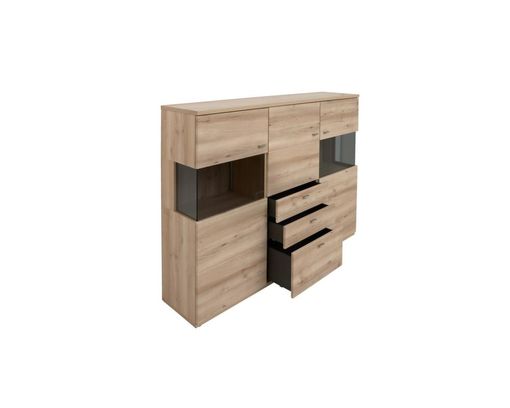 Interliving Highboard 2110, ca. 180x132 cm - Naturbuche-Nachbildung - 3