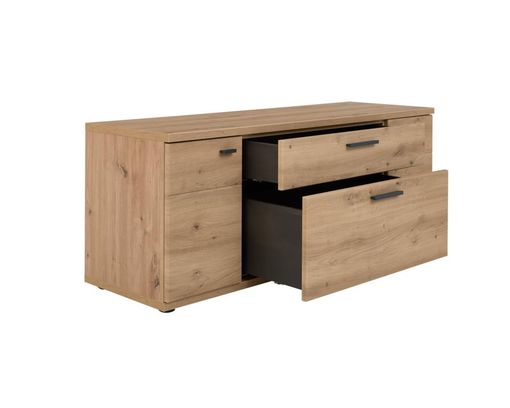 Interliving Wohnwand 2110, Alteiche Dekor - Braun - 11