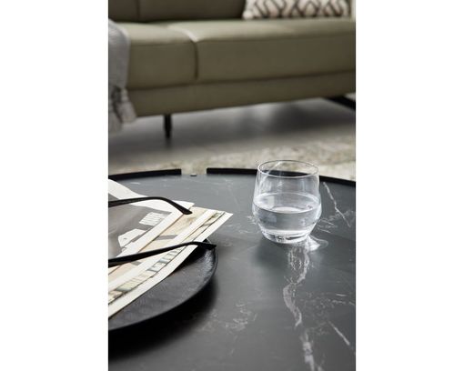 Interliving Couchtisch 6217, Marmoroptik - Schwarz - 2