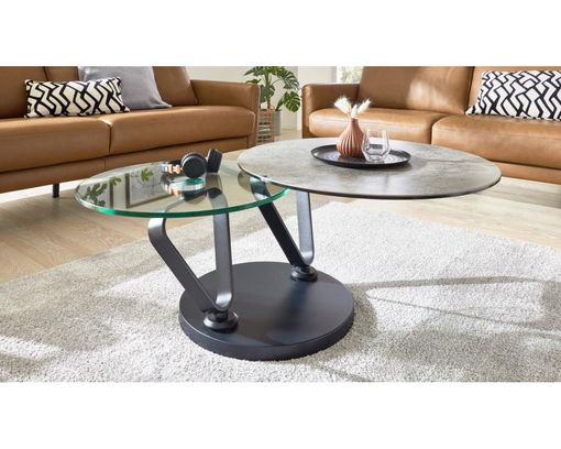 Interliving Couchtisch 6218 - Grau/Durchsichtig/Schwarz - 4