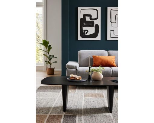 Interliving Couchtisch 6227, Marmoroptik - Schwarz - 7