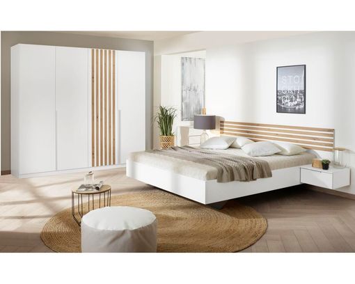 Drehtürenschrank "Redmond" Artisan Eiche-Nachbildung/Alpinweiß - Braun/Weiß - 1