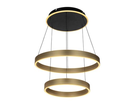 LED-Pendelleuchte "Marling", Easy-Lift-Funktion - Schwarz/Gold - 1