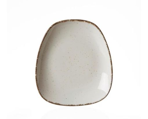 Teller "Casa", oval, ca. 22,5x20 cm, creme - creme - 1