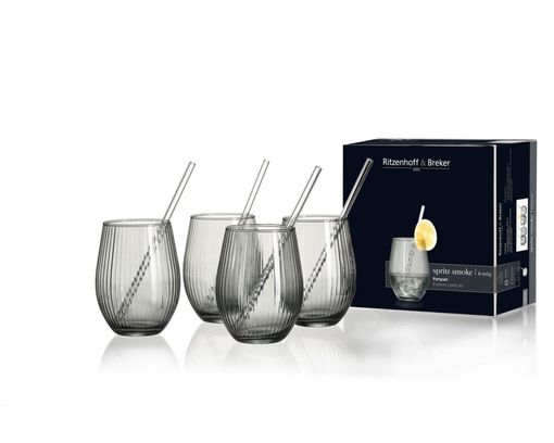 Ritzenhoff und Breker Gläserset "Spritz", 4 Longdrinkgläser ca. 590ml - Smoke - 1