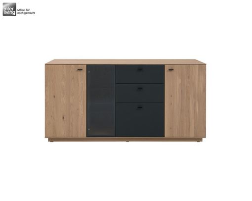 Interliving Sideboard 2025, Wildeiche, Anthrazit, Kork - Schwarz/Braun - 3