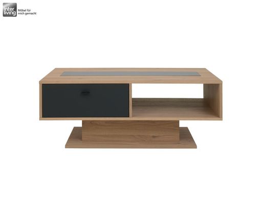 Interliving Couchtisch 2025, Wildeiche, Anthrazit, Kork - Schwarz/Braun - 3