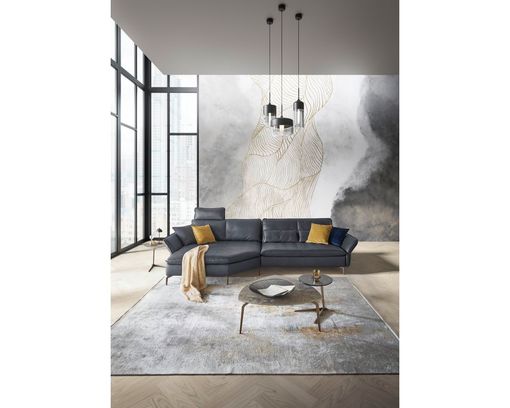 Musterring Wohnlandschaft 2340, leger, Leder - Anthrazit - 1