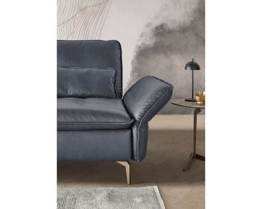 Musterring Wohnlandschaft 2340, leger, Leder - Anthrazit - 3