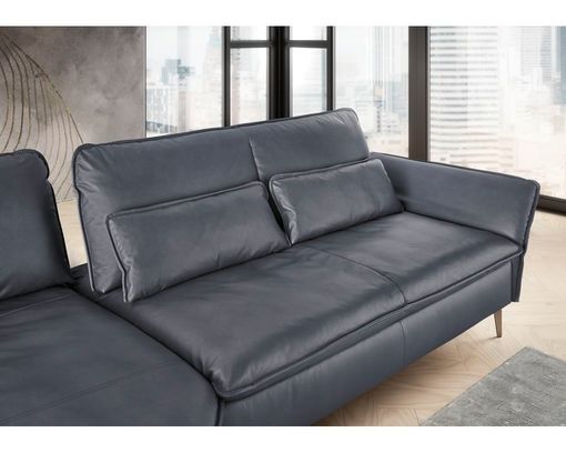 Musterring Wohnlandschaft 2340, leger, Leder - Anthrazit - 7
