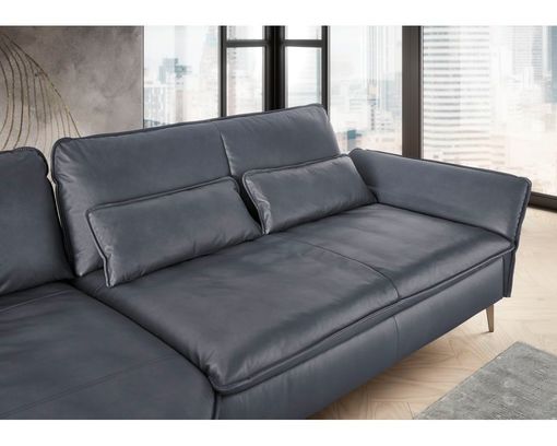 Musterring Wohnlandschaft 2340, leger, Leder - Anthrazit - 8