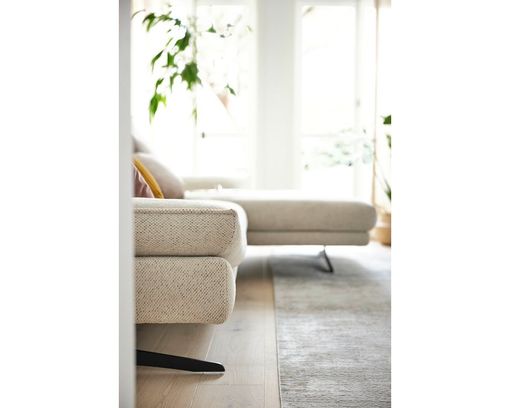 Musterring Wohnlandschaft 2795 mit Metallkufen, besonders leger - Ivory - 9