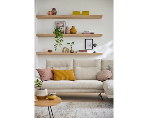 Musterring Wohnlandschaft 2795 mit Metallkufen, besonders leger - Ivory - 15