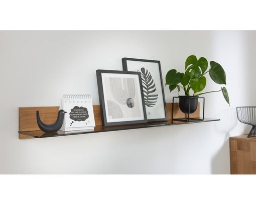 Interliving Anbauwand 2028, Wildeiche massiv - Braun - 6