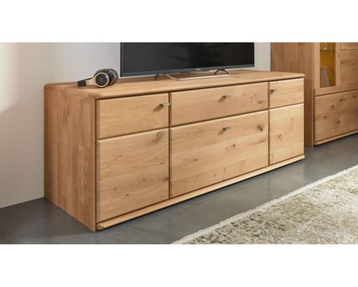 Interliving Anbauwand 2028, Wildeiche massiv - Braun - 9
