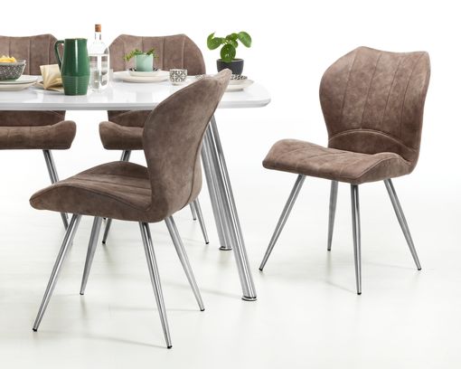 Stuhl Polte in graubraun » Stühle Möbel Turflon