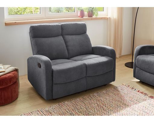 2-Sitzer, "Pius" mit Relaxfunktion - Blau/Grau - 1
