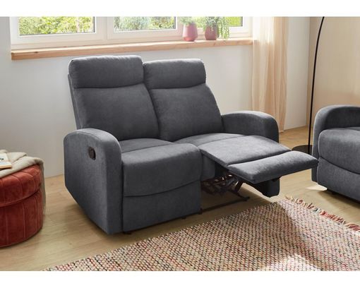 2-Sitzer, "Pius" mit Relaxfunktion - Blau/Grau - 2