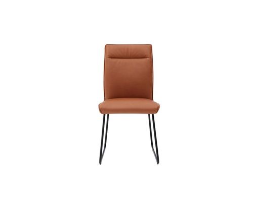 Interliving Stuhl 5505, Mikrofaserbezug braun, Kufengestell - Caramel - 1