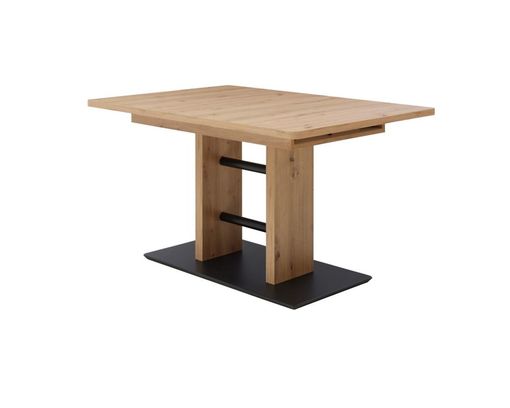 Interliving Esstisch 5505, ausziehbar - Holzfarben/Schwarz - 2