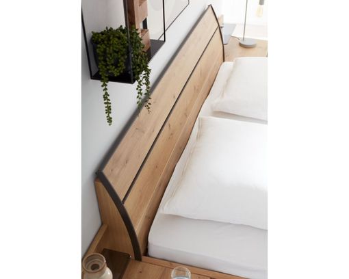 Interliving 1205 Schlafzimmer, Bianco-Eiche, Glas Champagner - Braun/Beige - 2