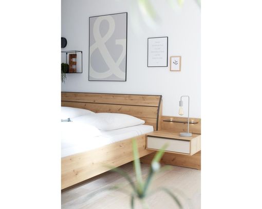 Interliving 1205 Schlafzimmer, Bianco-Eiche, Glas Champagner - Braun/Beige - 3