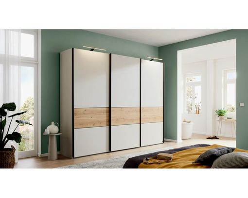 Interliving Schwebetürenschrank 1205, ca. 300x236 cm - Champagner / Holzfarben - 3