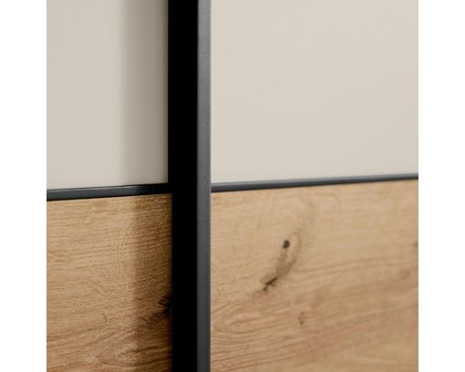 Interliving Schwebetürenschrank 1205, ca. 300x236 cm - Champagner / Holzfarben - 4