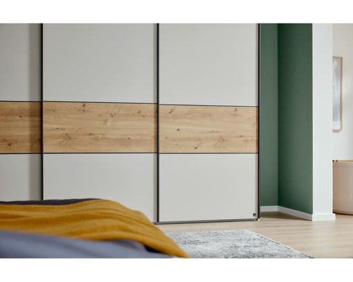Interliving Schwebetürenschrank 1205, ca. 300x236 cm - Champagner / Holzfarben - 7