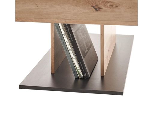 Couchtisch "Stefan", ca. 100x45x60 cm - Braun/Schwarz - 3