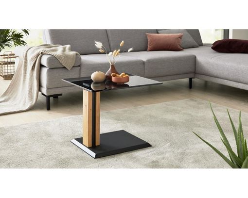 Interliving Couchtisch 6211, höhenverstellbar, rollbar - Schwarz/Braun - 1
