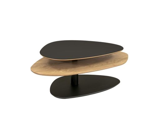 Interliving Couchtisch 6225, höhenverstellbar - Braun/Schwarz - 3