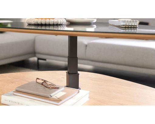 Interliving Couchtisch 6225, höhenverstellbar - Braun/Schwarz - 12