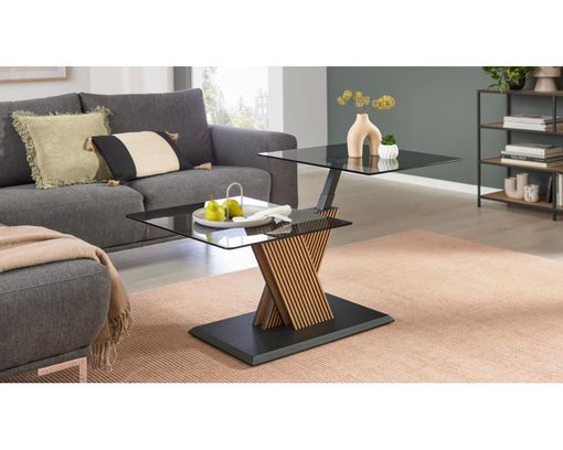 Interliving Couchtisch 6226 mit Hydro-Lift-Mechanik - Schwarz/Braun - 2