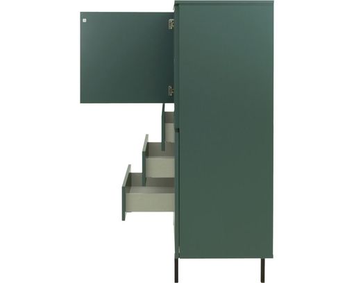 Highboard "Plain", grün - Grün - 3