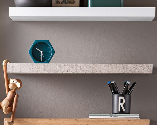 Regal/Wandboard/Steckboard "Maine" grau/Beton Nachbildung, ca. 60 cm - grau/Beton - 1