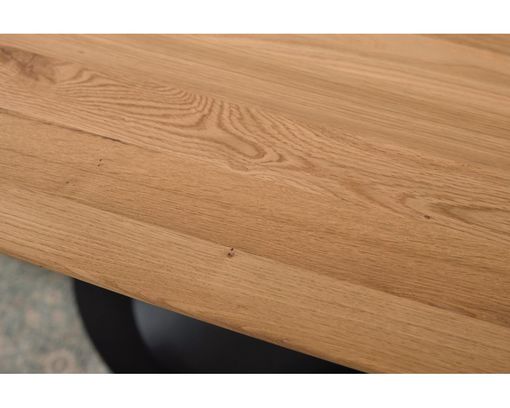 Interliving Designtisch 5121 mit asymmetrischem Gestell, ca. 200x100 cm - Holzfarben/Schwarz - 3