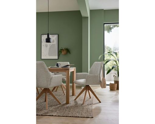 Interliving Armlehnstuhl 5102 mit Stativgestell - Biancofarben/Leinenfarben - 7