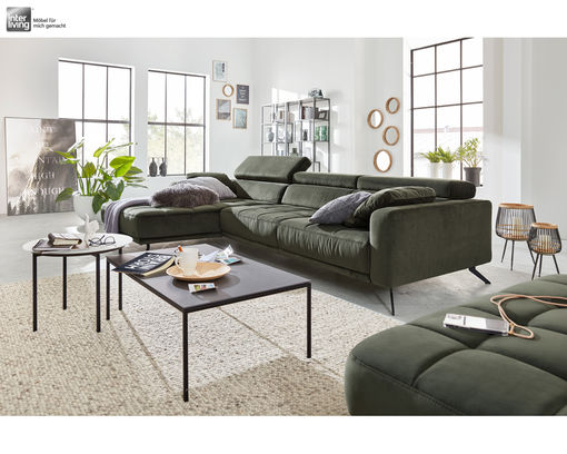 Wohnlandschaft "Interliving 4303", olive, ca. 190 x 323 cm - olive/grün - 1