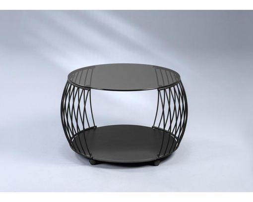 Couchtisch ''Mettingen'', Deckplatte Glas - grau/schwarz - 1