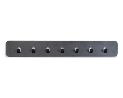 Garderobenleiste "Meinerzhagen 3", 7 Haken, Metall anthrazit - Anthrazit - 1