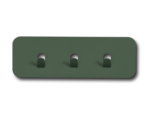 Garderobenleiste "Meinerzhagen 1", 3 Haken, Metall grün - Grün - 1
