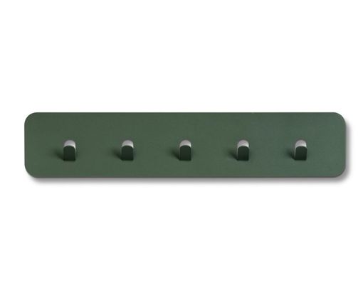Garderobenleiste "Meinerzhagen 2", 5 Haken, Metall grün - Grün - 1