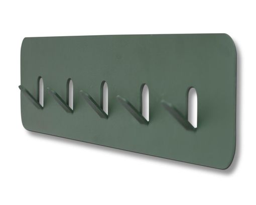 Garderobenleiste "Meinerzhagen 2", 5 Haken, Metall grün - Grün - 2