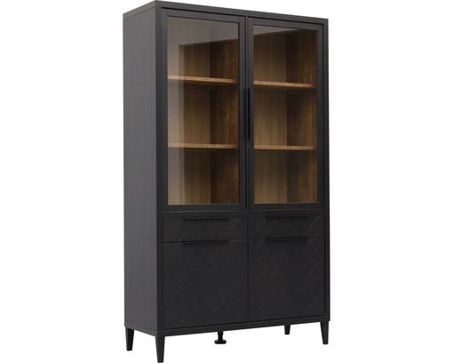 Trendhopper Vitrine "Gaya" - Schwarz - 3