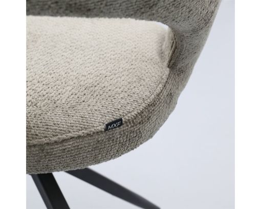 Trendhopper Stuhl "Yuna", drehbar, taupe - Taupe - 7