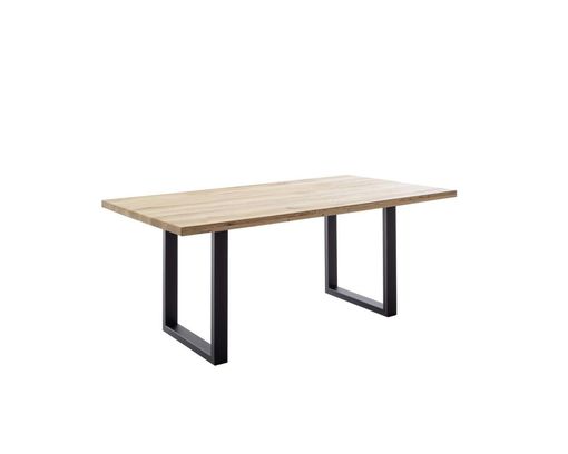 Esstisch "Münster", ca. 200x100 cm - Braun/Schwarz - 1