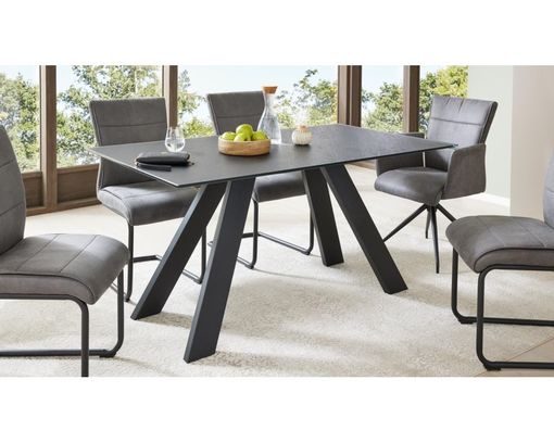 Interliving Esstisch 5122, ca. 160x90 cm - schwarz - 1