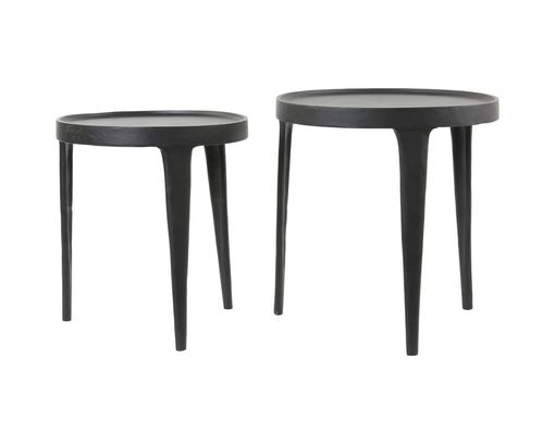 Trendhopper Beistelltisch-Set "Toto", Metall - Schwarz - 1