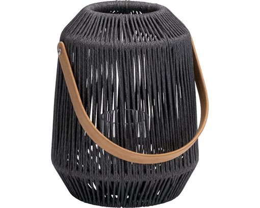 Laterne "Nele" von Stern, Kordel-Look, schiefergrau - Schiefergrau - 1